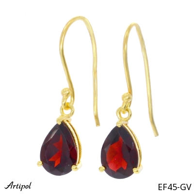 Earrings EF45-GV with real Garnet