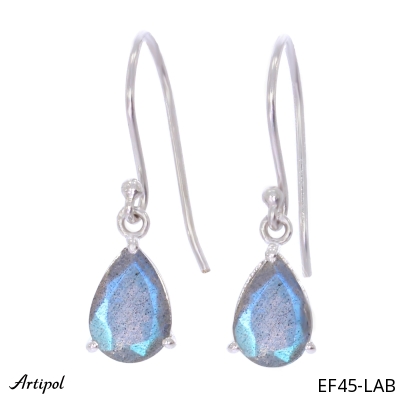 Earrings EF45-LAB with real Labradorite