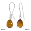 Earrings EF45-OT with real Tiger's eye