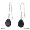 Boucles d'oreilles EF45-ON en Onyx noir véritable