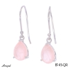 Boucles d'oreilles EF45-QR en Quartz rose véritable