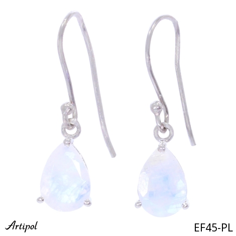 Boucles d'oreilles EF45-PL en Pierre de lune véritable