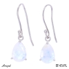 Boucles d'oreilles EF45-PL en Pierre de lune véritable