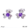 Earrings EF23-AF with real Amethyst