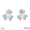 Earrings EF23-AQ with real Aquamarine