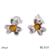 Earrings EF23-OT with real Tiger's eye