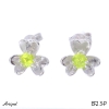 Earrings EF23-P with real Peridot