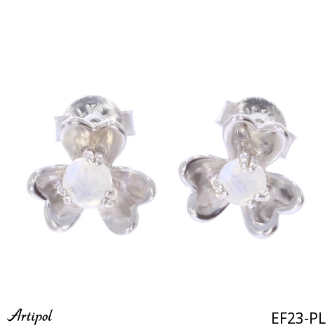 Earrings EF23-PL with real Moonstone