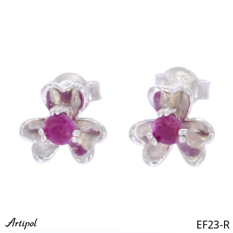 Boucles d'oreilles EF23-R en Rubis véritable