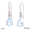 Earrings EF45-AQ with real Aquamarine
