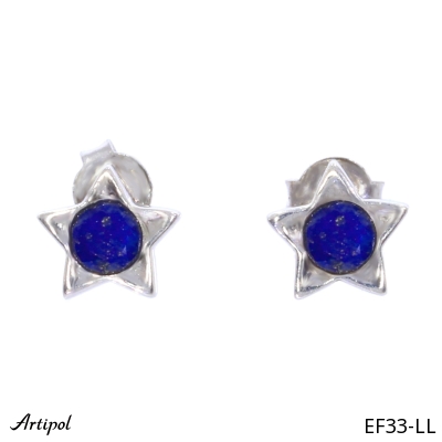 Boucles d'oreilles EF33-LL en Lapis-lazuli véritable
