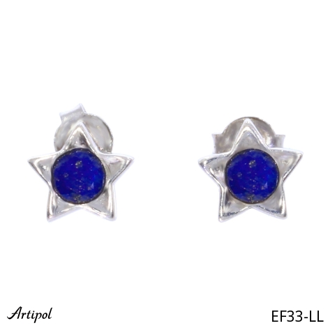 Boucles d'oreilles EF33-LL en Lapis-lazuli véritable