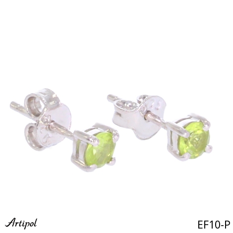 Earrings EF10-P with real Peridot