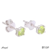 Boucles d'oreilles EF10-P en Péridot véritable
