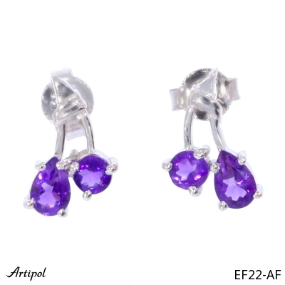 Boucles d'oreilles EF22-AF en Améthyste véritable