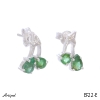 Earrings EF22-E with real Emerald