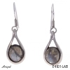 Earrings E4601-LAB with real Labradorite
