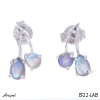 Earrings EF22-LAB with real Labradorite