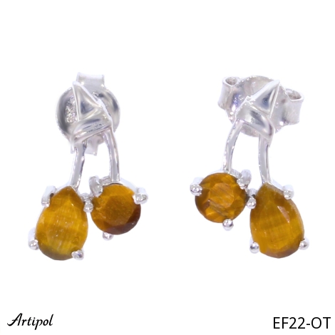 Earrings EF22-OT with real Tiger’s Eye