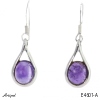 Earrings E4601-A with real Amethyst