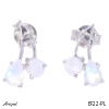 Earrings EF22-PL with real Moonstone