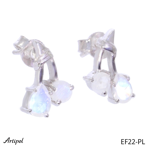 Earrings EF22-PL with real Moonstone