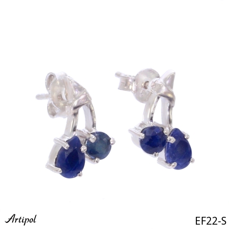 Earrings EF22-S with real Sapphire