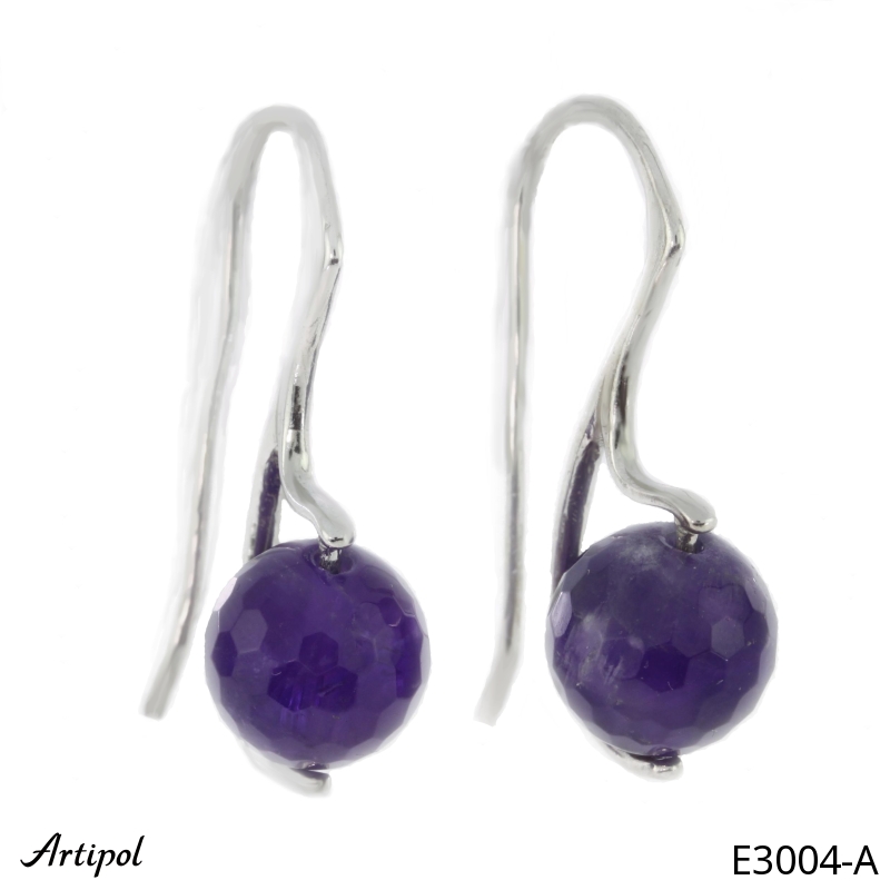 Boucles d'oreilles E3004-A en Améthyste véritable
