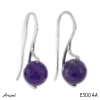 Earrings E3004-A with real Amethyst