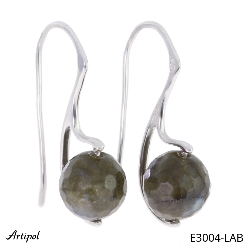 Earrings E3004-LAB with real Labradorite
