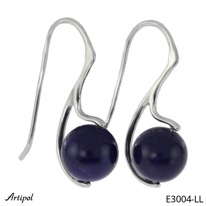 Earrings E3004-LL with real Lapis lazuli