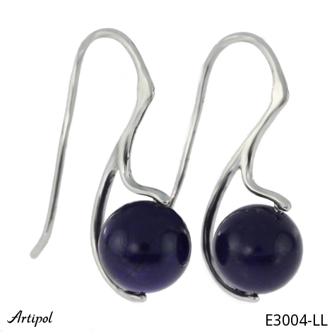 Earrings E3004-LL with real Lapis lazuli