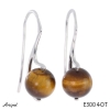 Earrings E3004-OT with real Tiger’s Eye