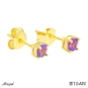 Earrings EF10-AFV with real Amethyst