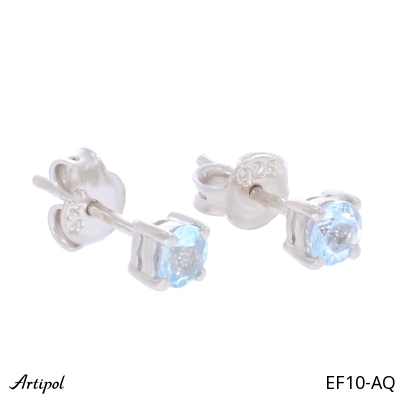 Earrings EF10-AQ with real Aquamarine
