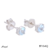 Boucles d'oreilles EF10-AQ en Aigue-marine véritable