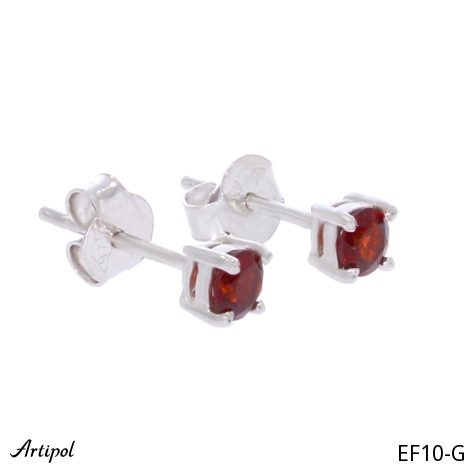 Boucles d'oreilles EF10-G en Grenat véritable
