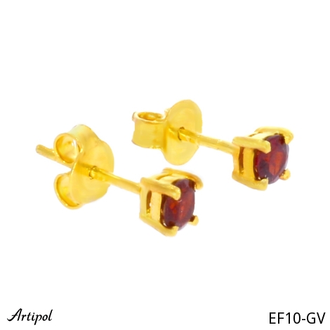 Earrings EF10-GV with real Garnet