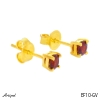 Boucles d'oreilles EF10-GV en Grenat véritable