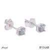 Earrings EF10-LAB with real Labradorite