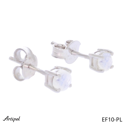 Earrings EF10-PL with real Moonstone