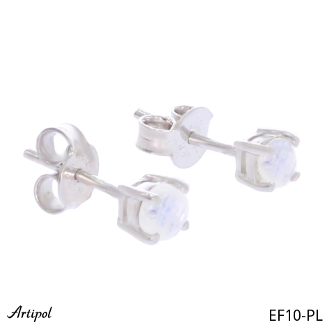 Earrings EF10-PL with real Moonstone