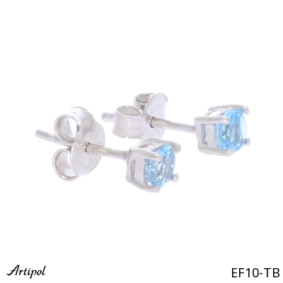 Earrings EF10-TB with real Blue Topaz