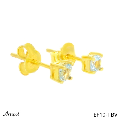 Ohrringe EF10-TBV mit echter Blauem Topas