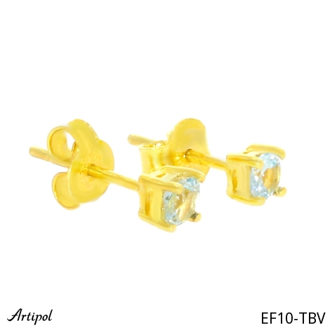 Boucles d'oreilles EF10-TBV en Topaze bleue véritable