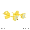 Earrings EF10-TBV with real Blue topaz