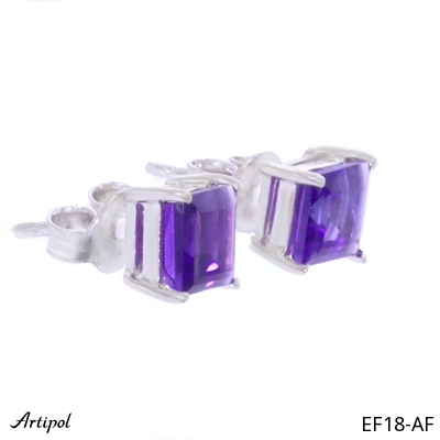 Earrings EF18-AF with real Amethyst