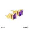 Earrings EF18-AFV with real Amethyst
