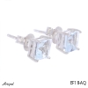 Boucles d'oreilles EF18-AQ en Aigue-marine véritable