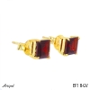 Earrings EF18-GV with real Garnet